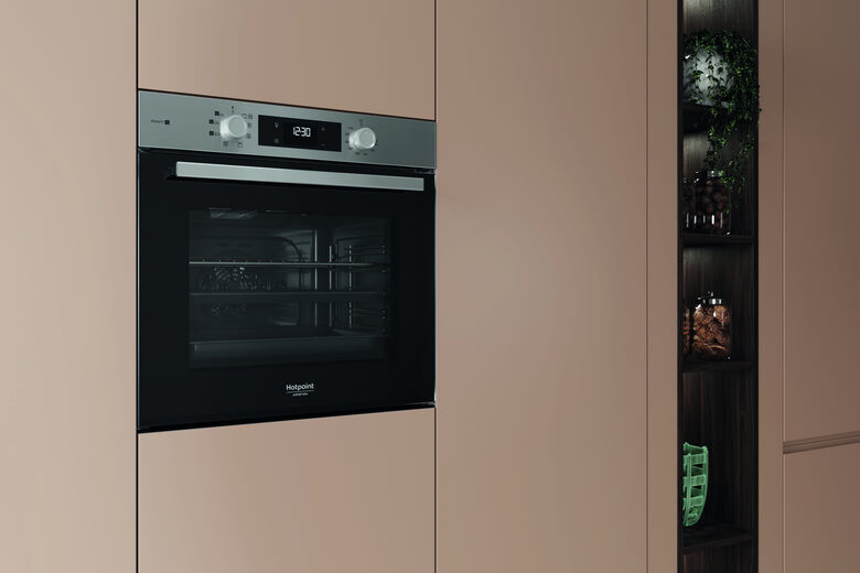 Hotpoint Ariston HAO 255HS X Forno Multifunzione inox con display e manopole esterne, ActiveSteam, Idrolisi CLASSE A