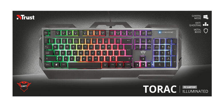 Trust GXT 856 Torac tastiera USB QWERTY Italiano Nero