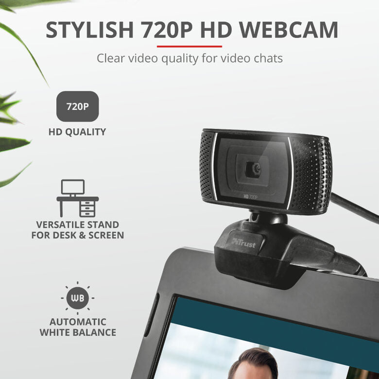 Trust Doba webcam 1280 x 720 Pixel USB Nero