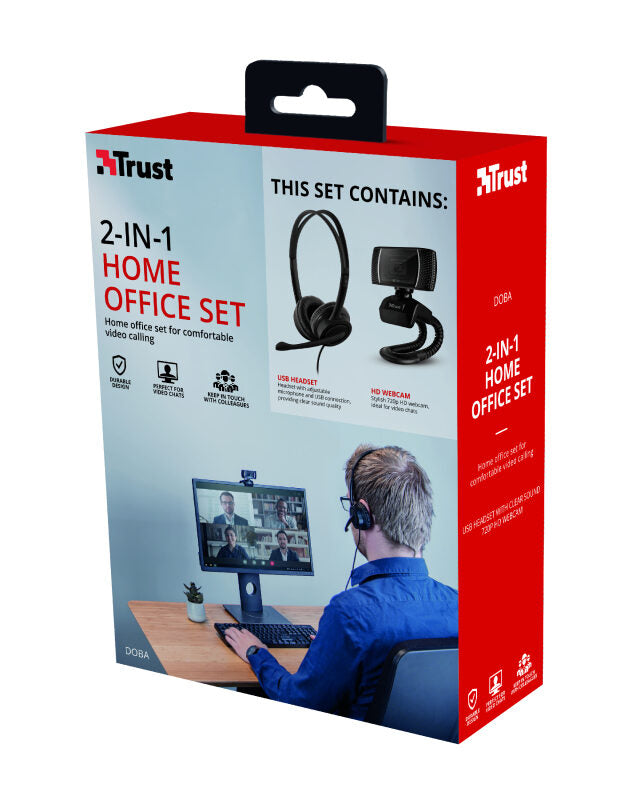 Trust Doba webcam 1280 x 720 Pixel USB Nero