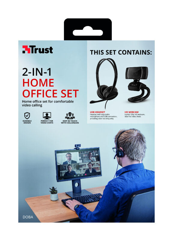 Trust Doba webcam 1280 x 720 Pixel USB Nero
