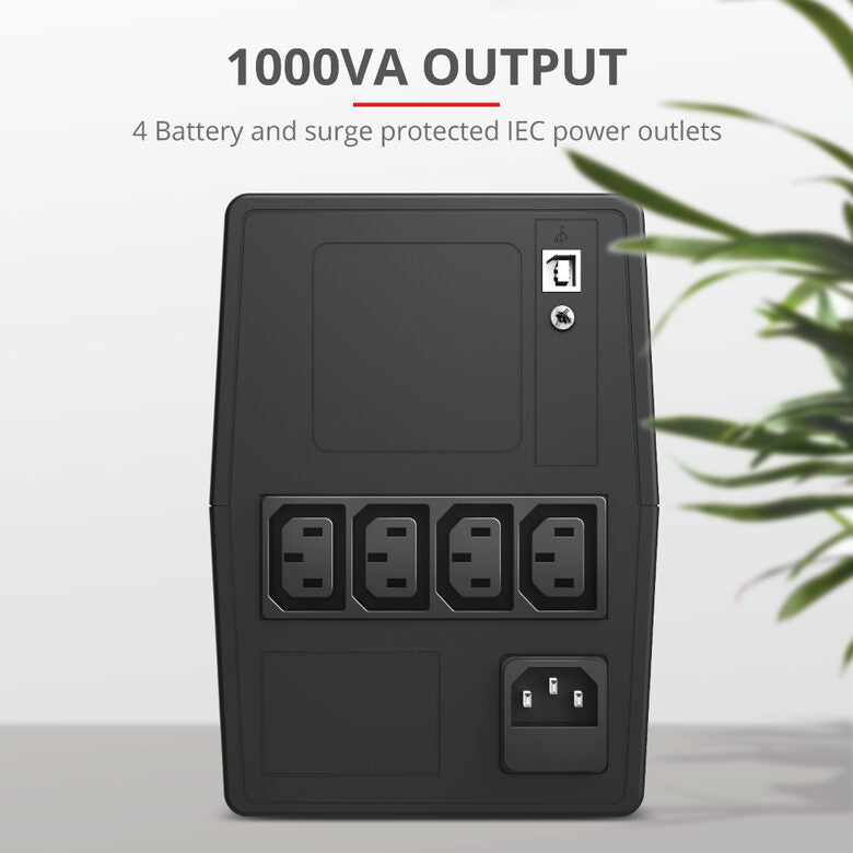Trust Paxxon 1 kVA 600 W 4 presa(e) AC