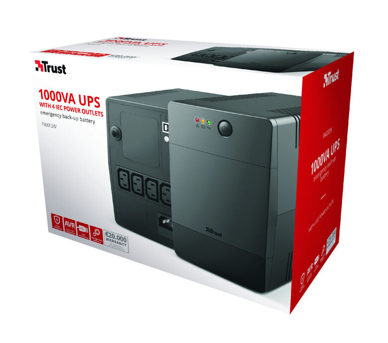 Trust Paxxon 1 kVA 600 W 4 presa(e) AC
