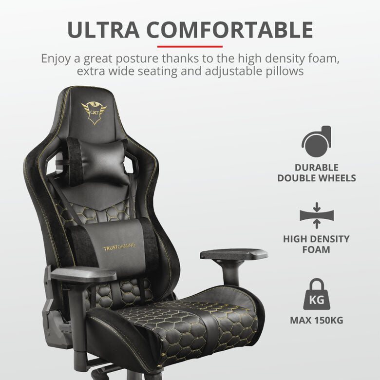 Trust GXT 712 Resto Pro Sedia per gaming universale Nero, Giallo