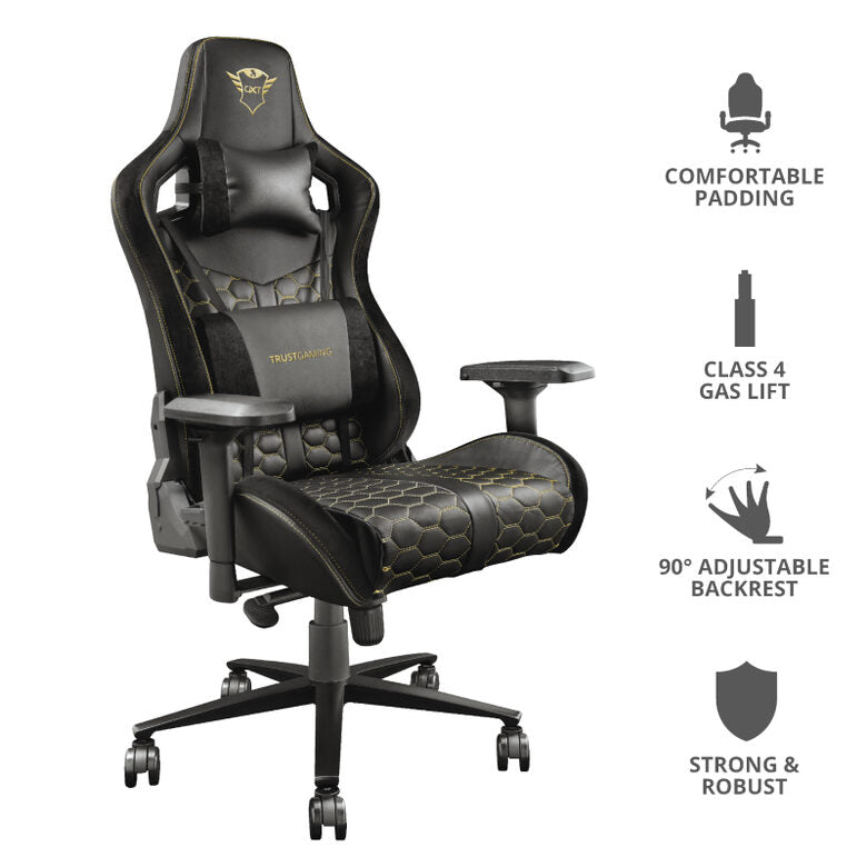 Trust GXT 712 Resto Pro Sedia per gaming universale Nero, Giallo