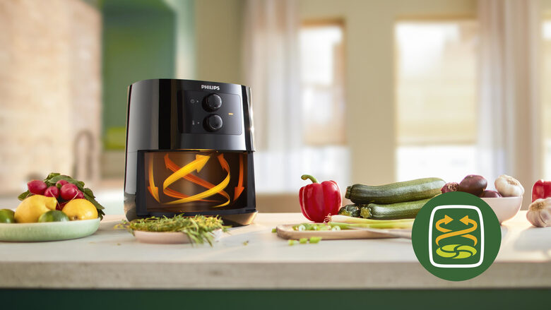 Philips Essential Friggitrice ad aria HD9200/90 da 4,1L e 0,8 kg con tecnologia Rapid Air