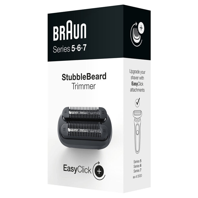 Braun EasyClick Accessorio Rifinitore Effetto Barba Incolta Per Rasoio Elettrico Series 5, 6 E 7 (Nuova Generazione)