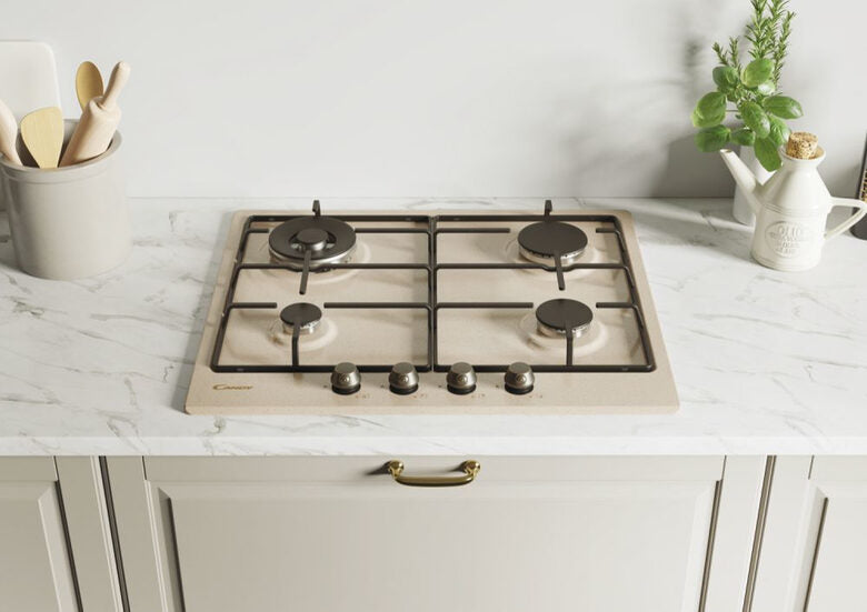 Candy Classic CHW6BRAV4WGT Avena Da incasso 59 cm Gas 4 Fornello(i)