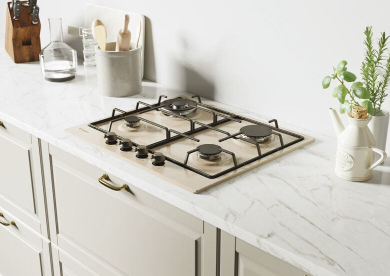 Candy Classic CHW6BRAV4WGT Avena Da incasso 59 cm Gas 4 Fornello(i)