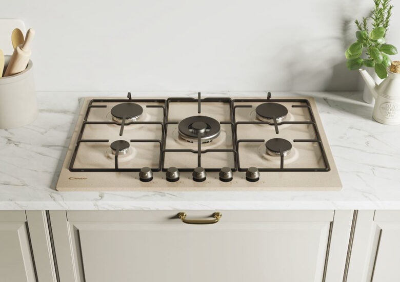 Candy Classic CHW7AV4WGT Avena Da incasso 74 cm Gas 5 Fornello(i)