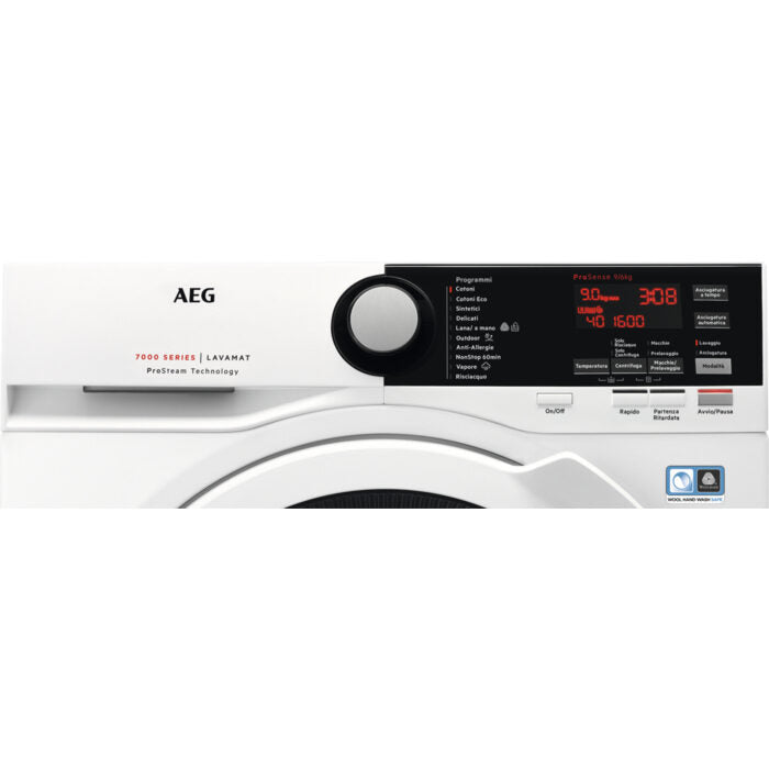 AEG L7WEE961 lavasciuga Libera installazione Caricamento frontale Bianco E