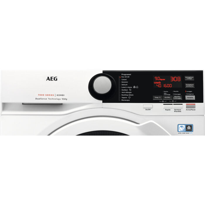 AEG L7WEE961 lavasciuga Libera installazione Caricamento frontale Bianco E