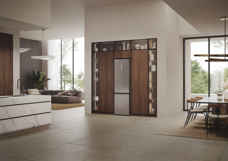 Haier HDPW7620ANPK 2D 60 Serie 7 Pro Frigorifero Combinato A Libera Installazione, No Frost, Tecnologia Haier Air Surround, Led Daylight, Classe A, Acciaio Inox