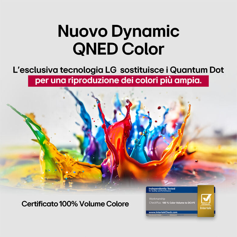 LG QNED AI 55QNED80A6A TV Serie QNED80 55'' 4K, α7 Gen8, HDR10, 20W, 3 HDMI con Game Optimizer, Smart TV WebOS 25