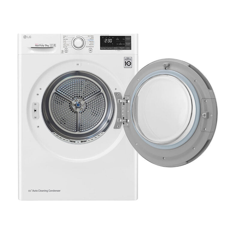 LG RH90V5AV6Q asciugatrice 9 kg Pompa di Calore Libera installazione Carica frontale A++