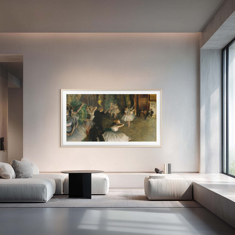 Samsung The Frame Pro AI TV 65" QE65LS03HWUXZT 4K, Processore NQ4 AI Gen3, 4K AI Upscaling, Art Mode, Glare Free, Neo Quantum HDR, Dolby Atmos & OTS, Modern Frame Design, Vision AI Smart TV,