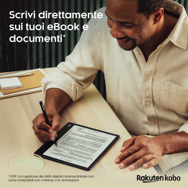 Rakuten Kobo Elipsa 2E lettore e-book reader Touch screen 32 GB Wi-Fi Nero