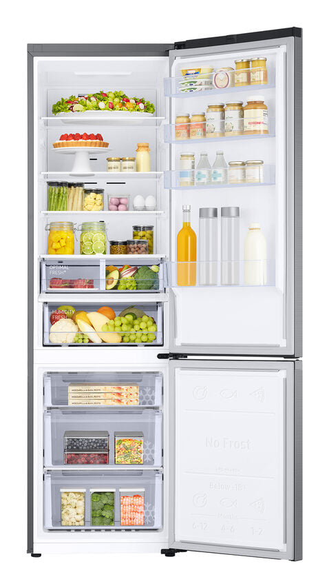 Samsung RB38T607BS9 EcoFlex Frigorifero Combinato A Libera Installazione, Tecnologia Spacemax™, Twin Cooling Plus™, Classe B, Inox