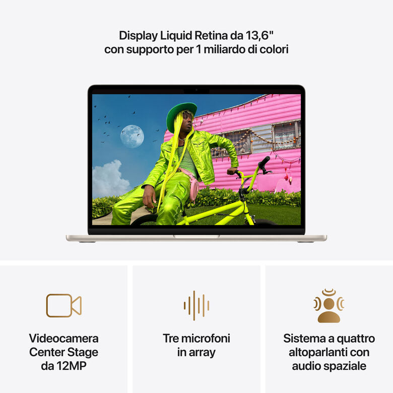 Apple MacBook Air 13" M5 chip 10‑core CPU 8‑core GPU, 16GB, 512GB SSD - Galassia
