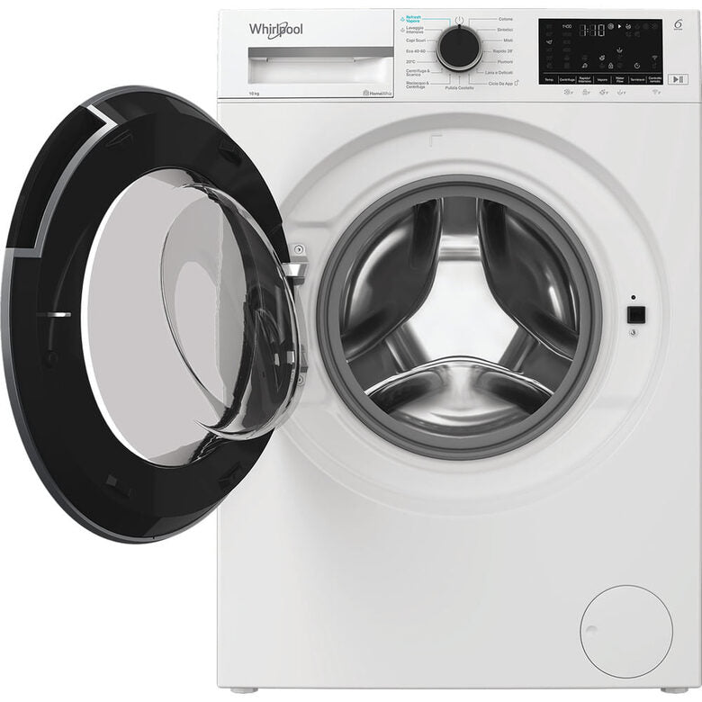 Whirlpool WAM 09WB IT Lavatrice Smart A Libera Installazione 10 Kg, 1400 Giri, Classe A, Bianco, Wi-fi