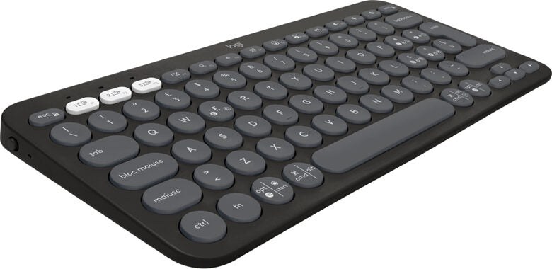 Logitech Pebble Keys 2 K380s tastiera RF senza fili + Bluetooth QWERTY Italiano Grafite