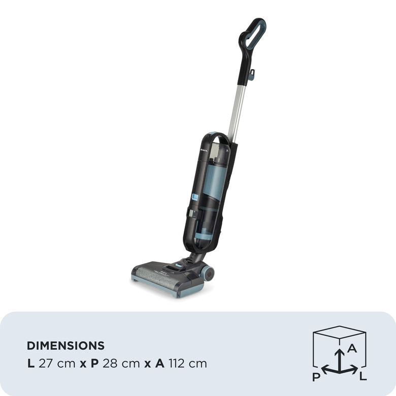 Ariete 2487 Aquaforce Easy Wash&Vacuum, Lavapavimenti con filo, 600W, Aspira e lava, Due serbatoi, Funzione autopulizia