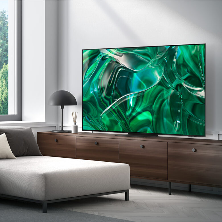Samsung Series 9 TV QE65S95CATXZT OLED 4K, Smart TV 65" Processore Neural Quantum 4K, Dolby Atmos e OTS+, Titan Black