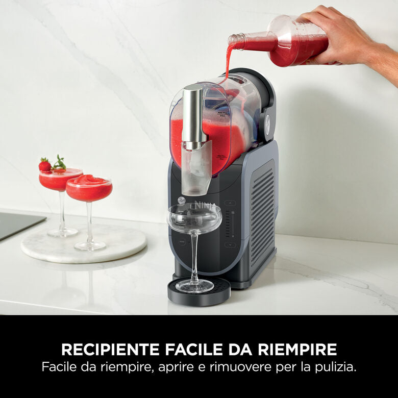Ninja Slushi FS301EU macchina per granite, frappè, cocktail, milkshake, senza bisogno di ghiaccio