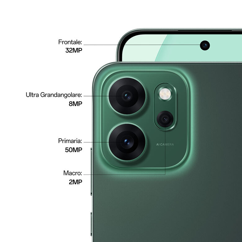 OPPO Reno14 FS Smartphone 5G 16,7 cm (6.57") Doppia SIM Android 15 USB tipo-C 12 GB 512 GB 6000 mAh Verde
