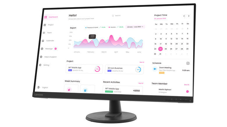 Lenovo Monitor D32-40 31.5" WLED 60Hz 4ms Garanzia 3 anni