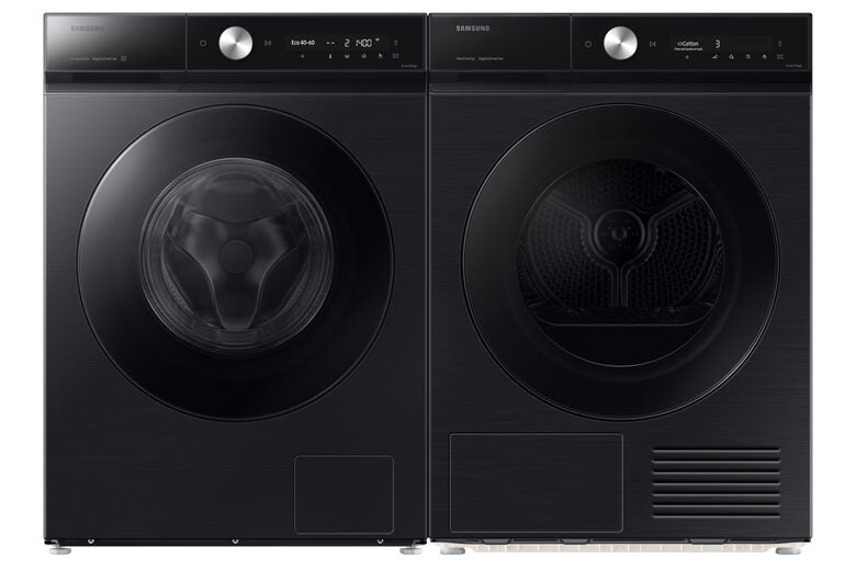 Samsung WW90DB8U95GB Serie 8000 Lavatrice A Libera Installazione 9 Kg, 1400 Giri, AI Wash, AI Energy Mode, AI Ecobubble™, AI Control, Classe A, Nero