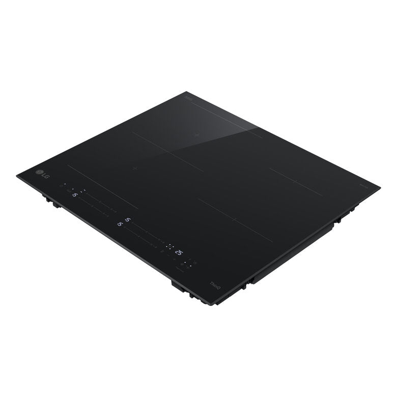 LG CBIZ2435B Piano cottura induzione 60cm, 7,4kW con limitatore, 4 zone, 1 flex, Wi-Fi