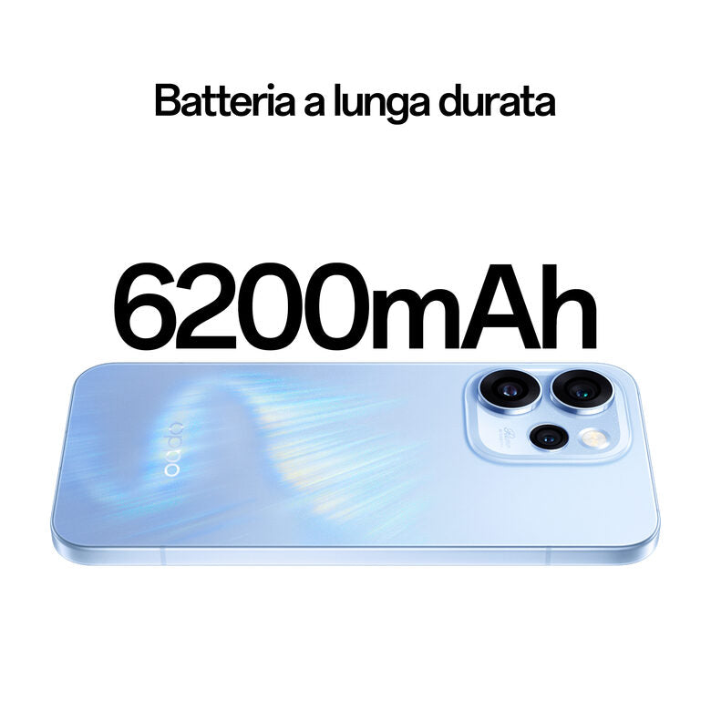 OPPO Reno15 Pro 5G AI Smartphone, Tripla fotocamera 200+50+50MP, Selfie 50MP, Display 6.32” 120HZ AMOLED FHD+, 6200mAh, RAM 12GB(Esp4GB/8GB/12GB)+ROM 512GB [Versione Italia], Aurora Blue