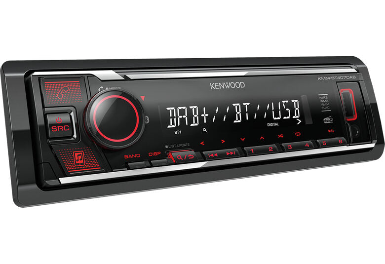 Kenwood KMM-BT407DAB Ricevitore multimediale per auto Nero 50 W Bluetooth