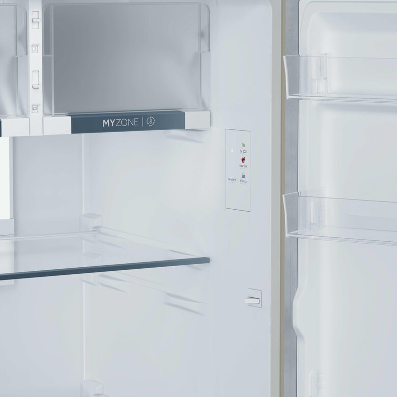 Haier HPR5718DNPC Frigorifero Combinato A Libera Installazione, Total No Frost, Classe D, Crema