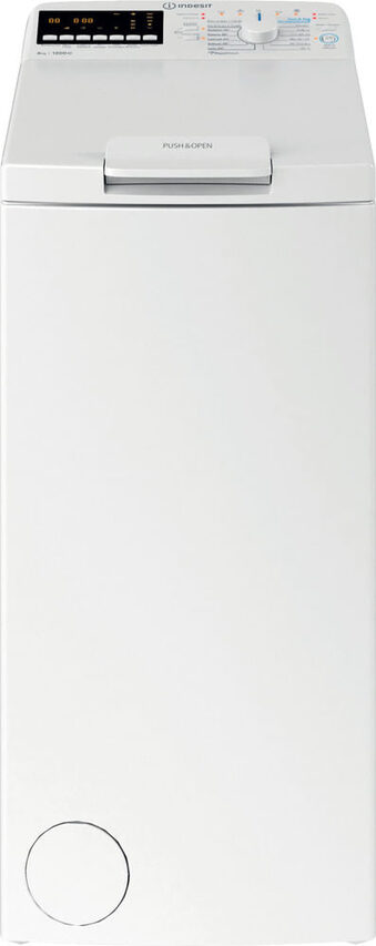 Indesit BTW S6261P IT Lavatrice A Carica Dall'alto Libera Installazione 6 Kg, 1200 Giri, Turn&Go, Motore Inverter, Classe A, Bianco