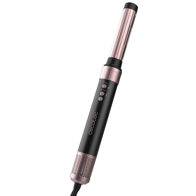 Cecotec Bamba CeramicCare 12in1 Asciugacapelli AirGlam Black Multistyler Caldo Nero, Rosa 1400 W