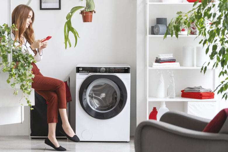 Hoover H-WASH&DRY 500 lavasciuga Libera installazione Caricamento frontale Bianco F