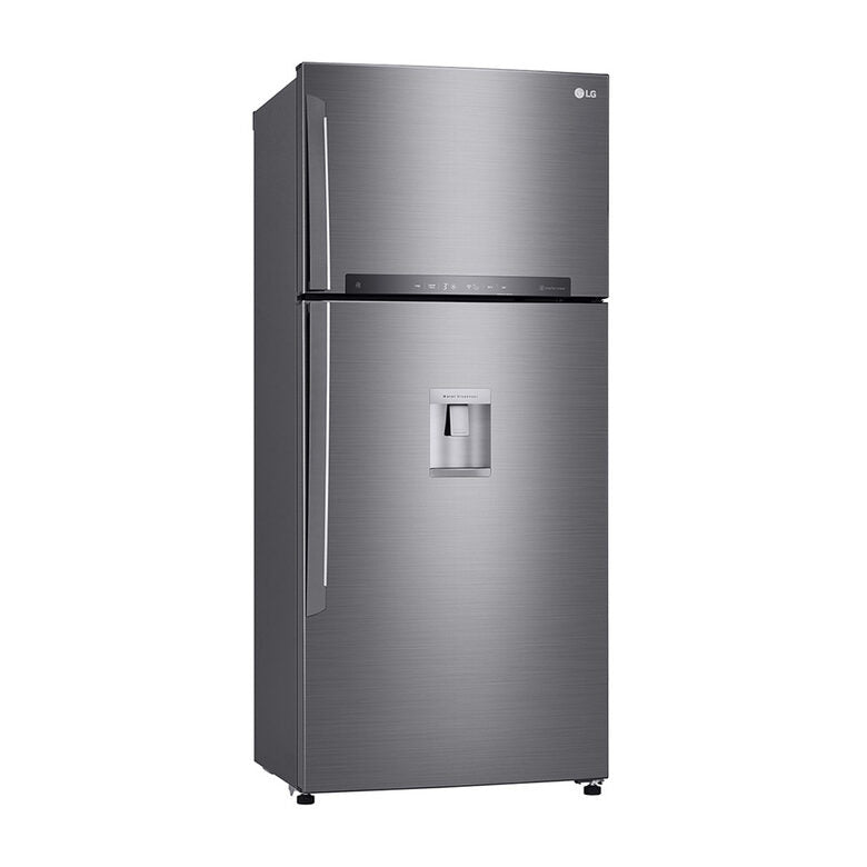 LG GTF744PZPED Frigorifero Combinato A Libera Installazione, Wi-Fi, Dispenser Acqua, Classe E, Inox