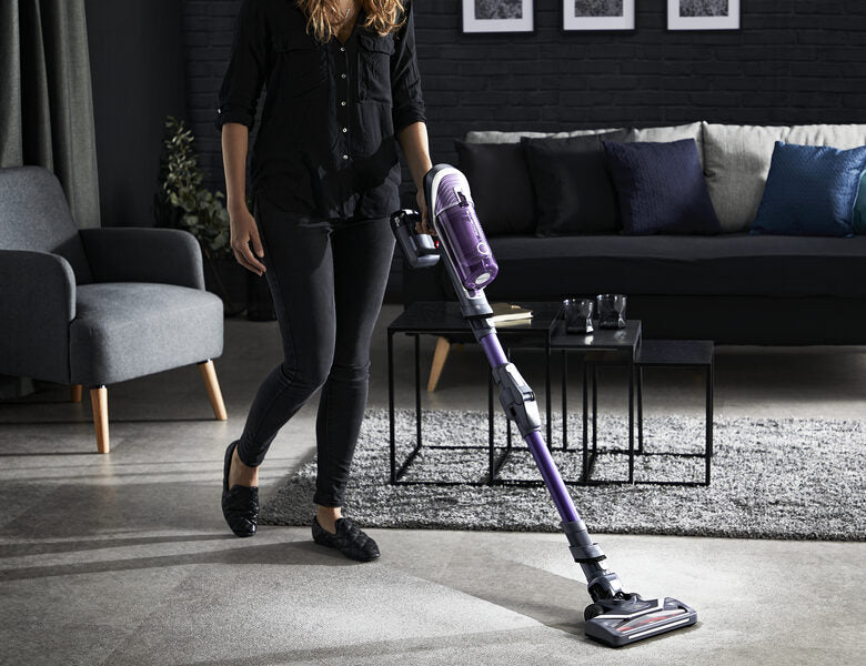 Rowenta X-Force RH9639 XFORCE FLEX 8.60 Allergy, Scopa Ricaricabile, Aspirapolvere con Tubo Flessibile per raggiungere ogni punto, Aspira fino a 35 minuti, Batteria Removibile, Kit Allergy