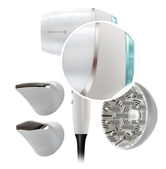 Remington EC9001 Blu, Metallico, Bianco