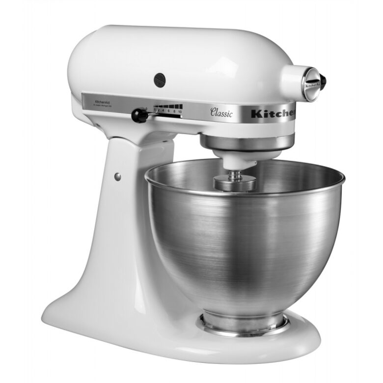 KitchenAid 5K45SSEFW sbattitore Sbattitore con base 250 W Bianco