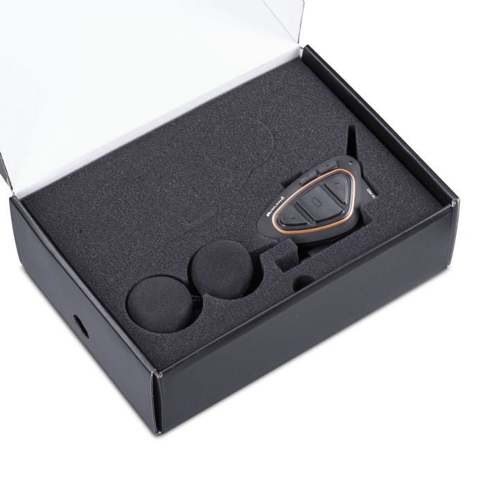 Midland BTX1 Pro Single interfono da moto 300 m Nero