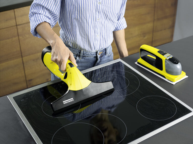 Kärcher WV 2 + KV 4 pulitore di finestra elettrico 0,1 L Nero, Giallo