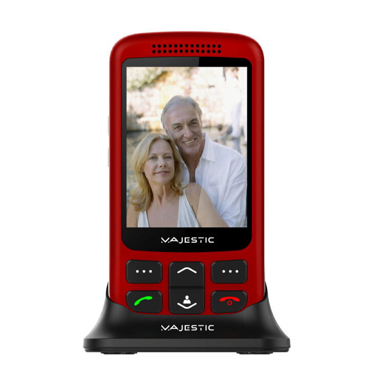 New Majestic 300087_RD cellulare 7,11 cm (2.8") 123 g Rosso Telefono per anziani
