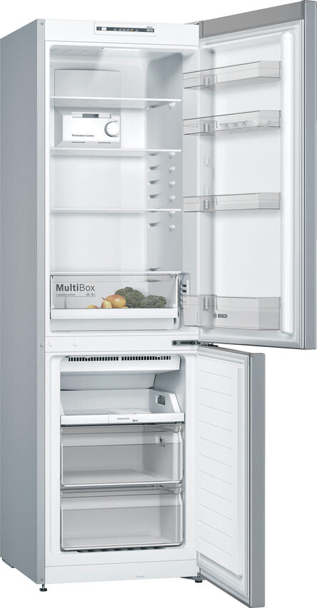 Bosch Serie 2 KGN36NLEA frigorifero con congelatore Libera installazione 305 L E Acciaio inossidabile