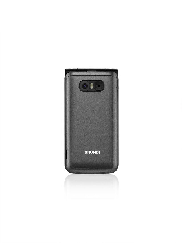 Brondi Amico Flip 4G 8,89 cm (3.5") 136 g Grigio Telefono cellulare basico