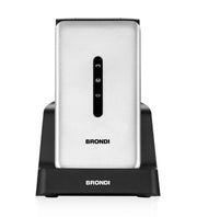 Brondi Amico Flip 4G 8,89 cm (3.5") 136 g Argento Telefono cellulare basico