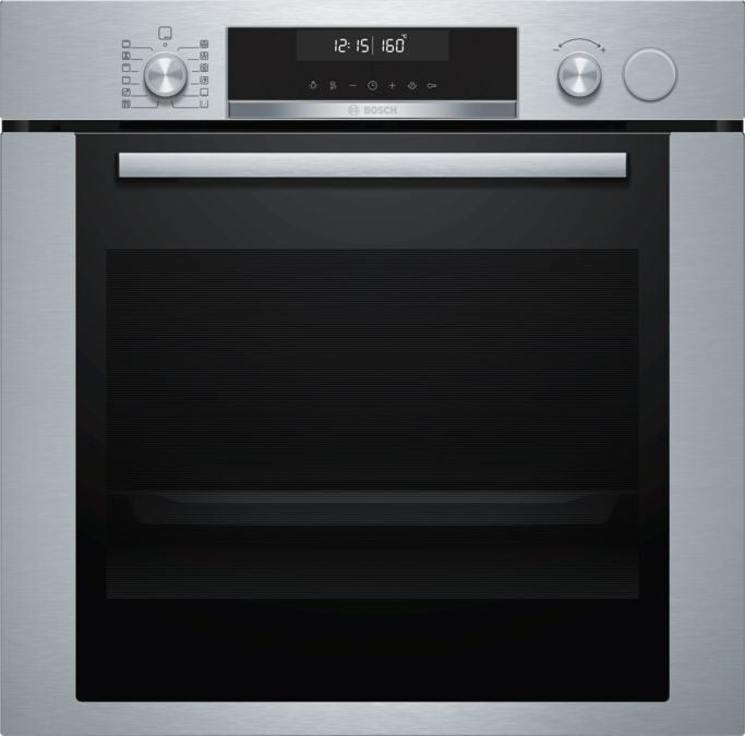 Bosch Serie 6 HRA318BS1 Forno a Incasso a vapore Media Acciaio inossidabile Pulsanti, Manopola