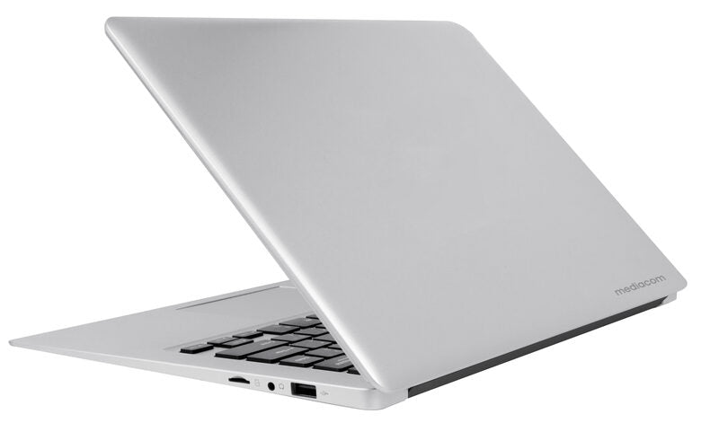Mediacom M-SB146 notebook Computer portatile 35,6 cm (14") Full HD Intel® Celeron® 4 GB LPDDR4-SDRAM 64 GB Flash Windows 10 Home Nero, Argento